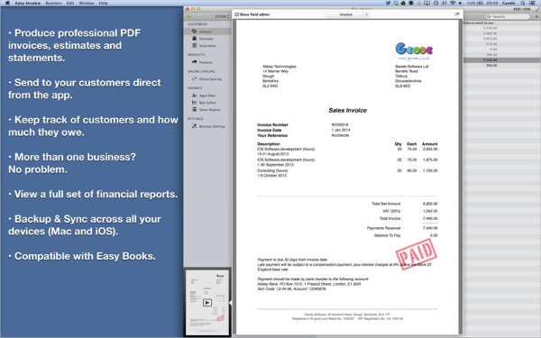 what is the best invoicing software for mac